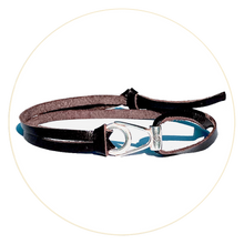Bracelet Apala - Cravate Club Cuir Chesterfield