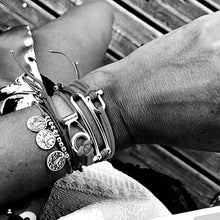 Bracelet Manille Allongée - Classique Gris