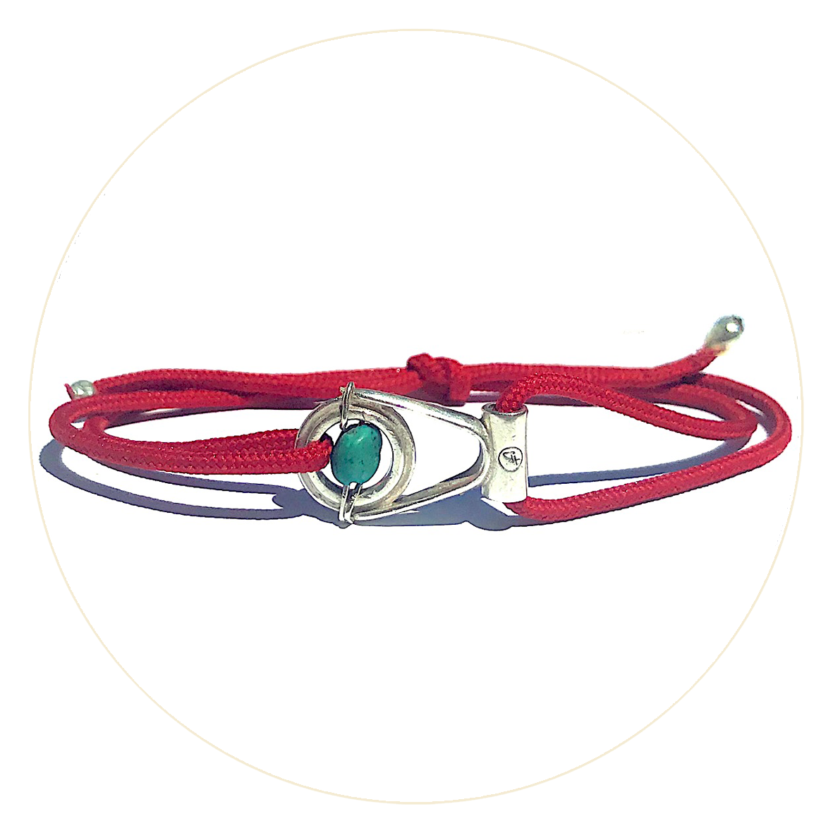 Bracelet Apala Œil Turquoise - Tomette Rouge