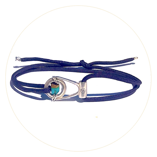 Bracelet Apala Œil Turquoise - Violet
