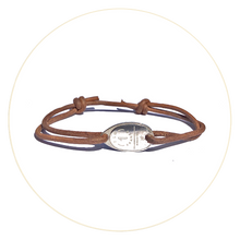 Bracelet Petite Cuiller - Cravate Club Cuir Naturel