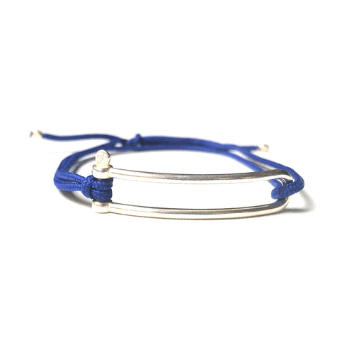 Bracelet Manille Allongée - Classique Bleu Electrique