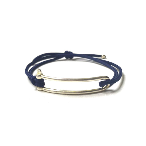 Bracelet Manille Allongée - Classique Bleu