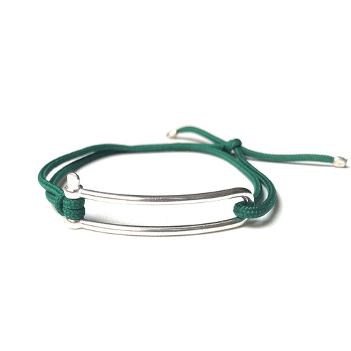 Bracelet Manille Allongée - Classique Vert Bouteille