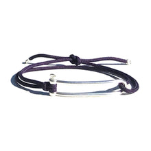 <transcy>Elongated Shackle Bracelet - Classic Purple</transcy>