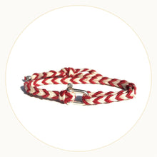 <transcy>Bracelet Petite Manila Silver - Red Braid</transcy>